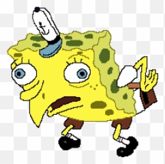 Pixilart - Spongebob Mocking Meme Png Emoji,Mocking Emoji