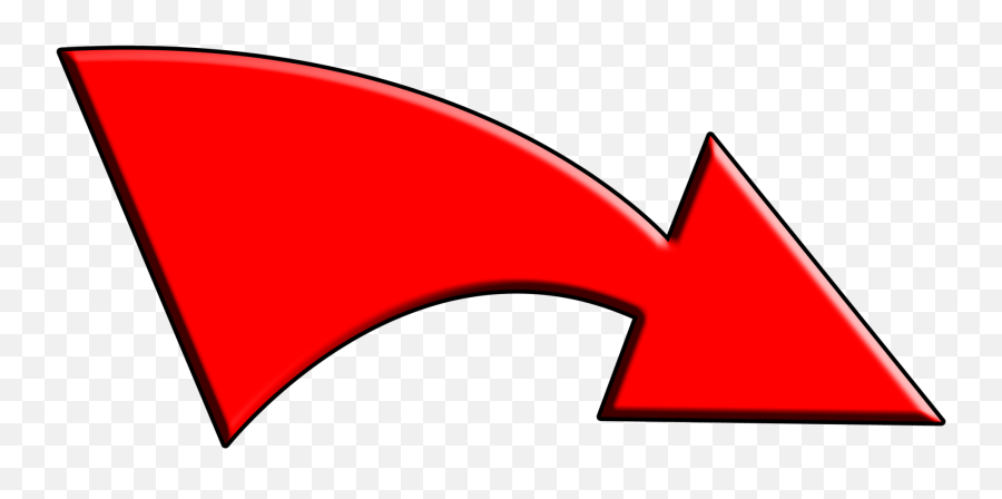 Clipart Arrow Path - Big Red Arrow Png Emoji,Bow And Arrow Emoji