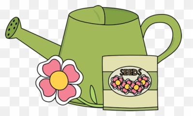 Watering Can With A Flower And Seed - Flower Seed Packet Clipart Emoji,Watering Can Emoji