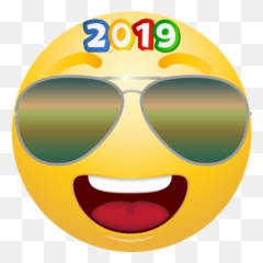 Emoji - Sunglasses Transparent Background Smile