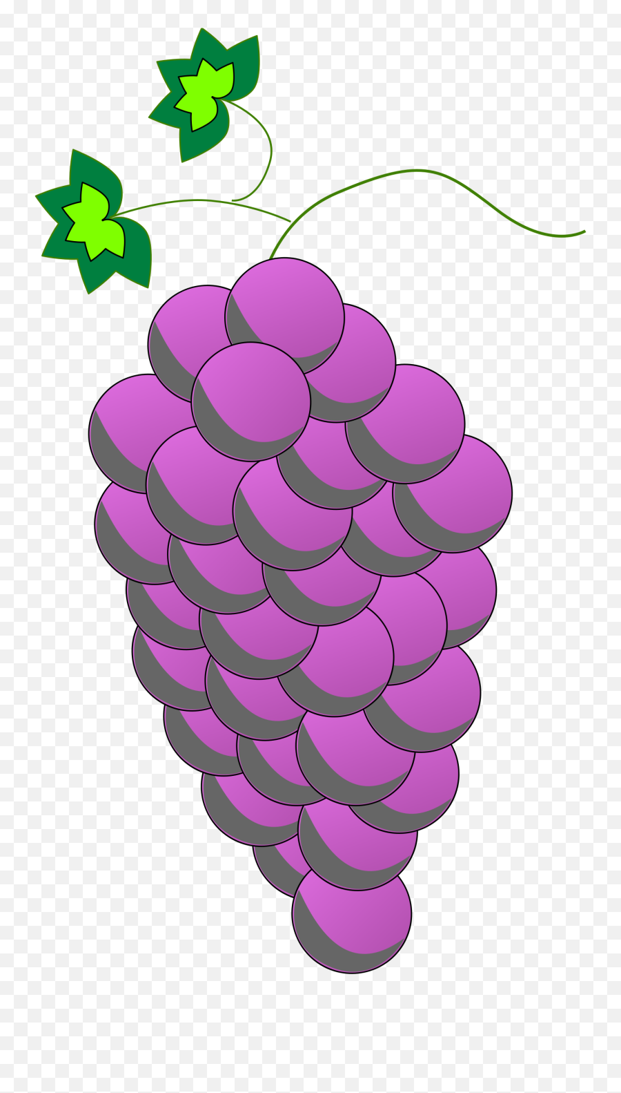 Grape Clipart Purple Colour Grape - Grapes Purple Colour Emoji,Grape Emoji Png