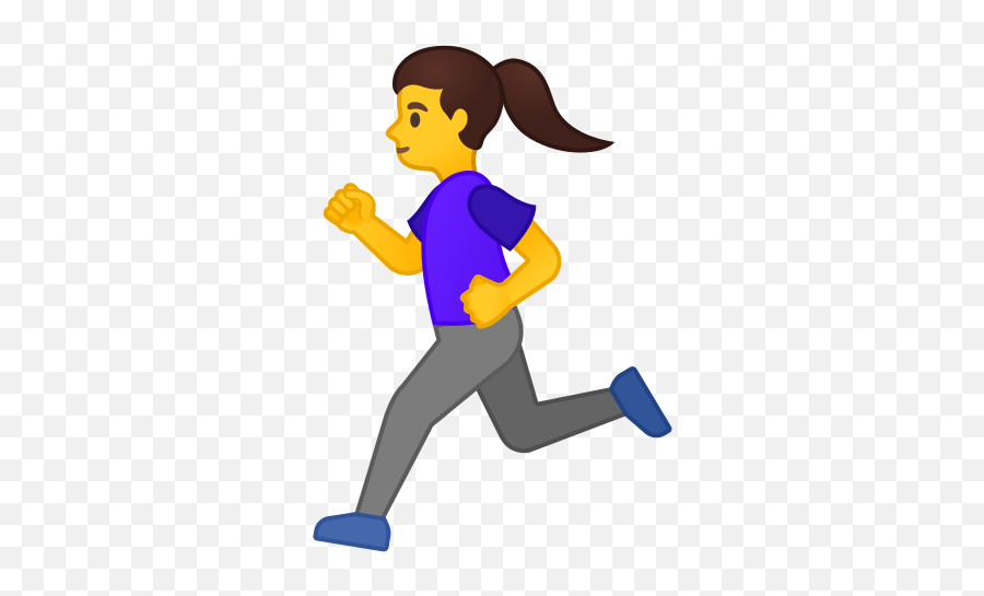 Woman Running Emoji - Running Emoji,Running Emoticon