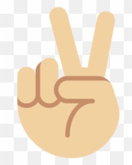 Twemoji2 270c - Emoji Peace Sign Hands