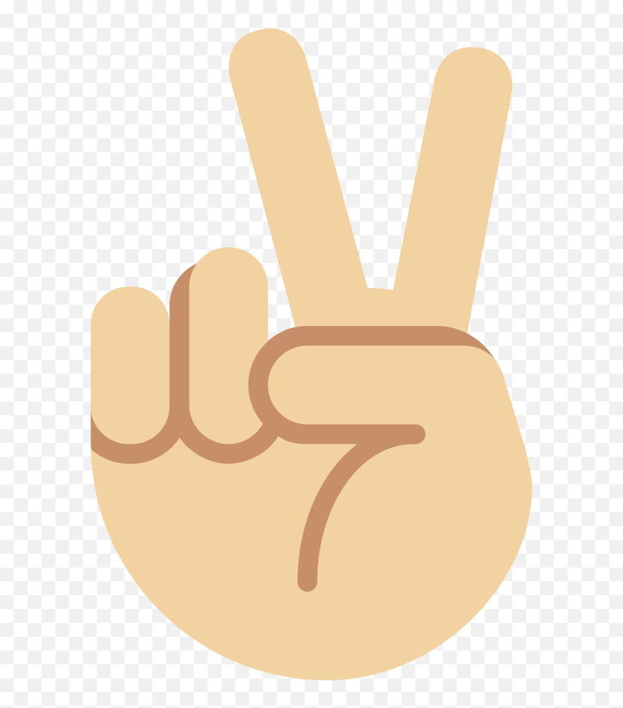 Twemoji2 270c - Emoji Peace Sign Hands,Emoji Finger