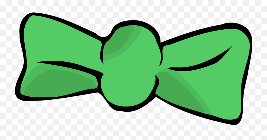 Bow Tie Clothing Style Design - Green Bows Clip Art Emoji,Emoji Clothes At Rainbow
