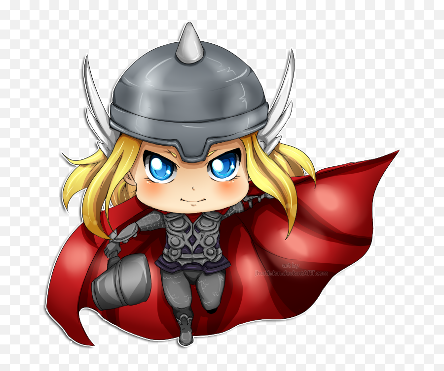 God Of Thor Iron Thunder Clipart Png - Thor Chibi Png Emoji,Thor Emoticon