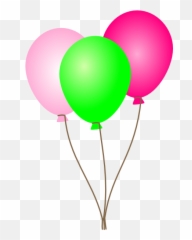 Pink Balloons Clipart Free Images - Clipartix Pink And Green Balloons Clipart Emoji,Ballon Emoji
