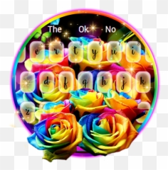 Amazoncom Colorful Rose Butterfly Keyboard Theme Appstore - Hybrid Tea Rose Emoji,Roses Emoticon