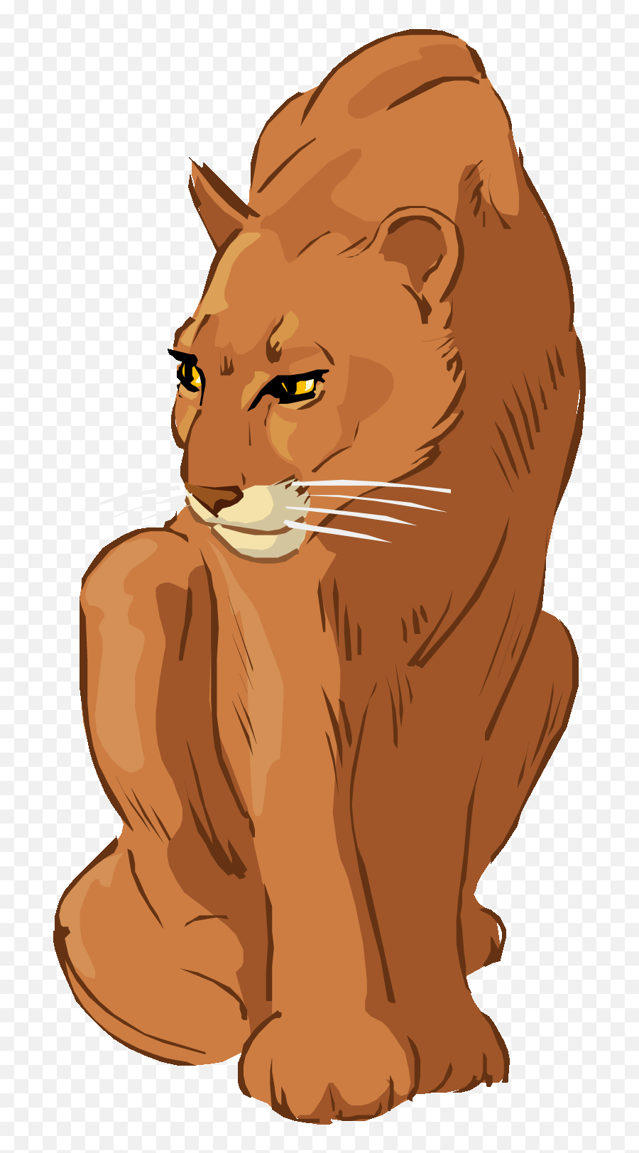 Transparent Cougar Clipart - Lioness Clipart Png Emoji,Cougar Emoji