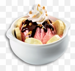 Mini Banana Split A Generous Scoop Of - Small Emoji