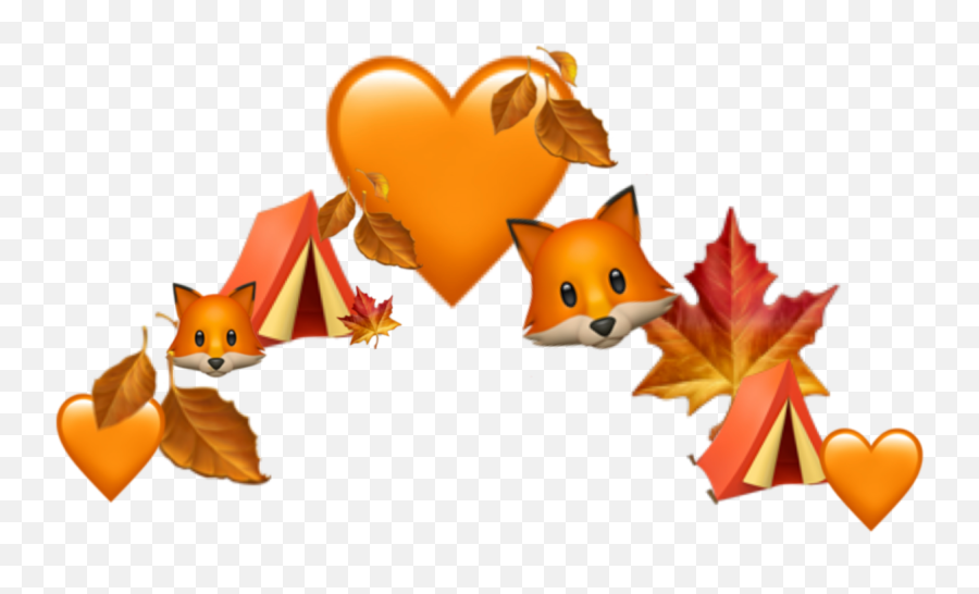 Fox Tent Camping Nature Heart Sticker - Illustration Emoji,Camping Emojis