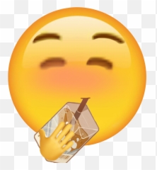 Kawaii Emoji Juice Cute Am Sticker - Happy,Kawaii Emoji