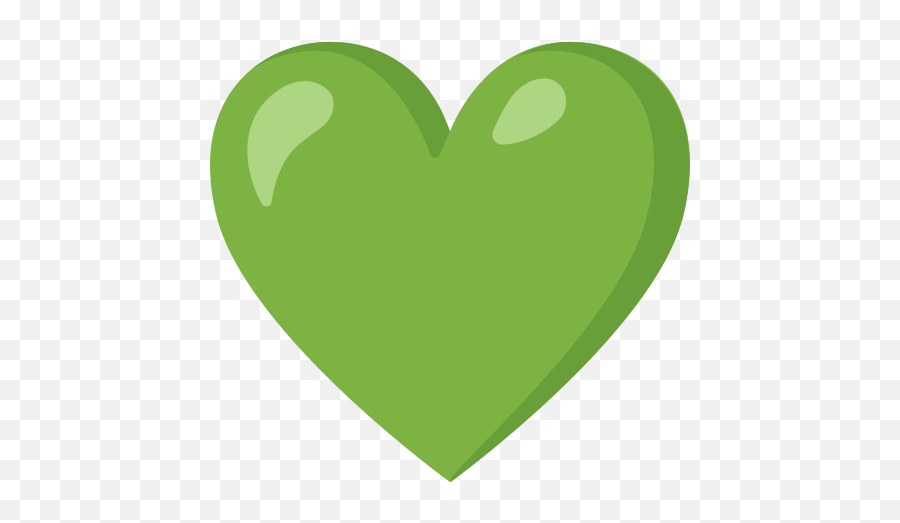 Green Heart Emoji - Android,Green Emoji