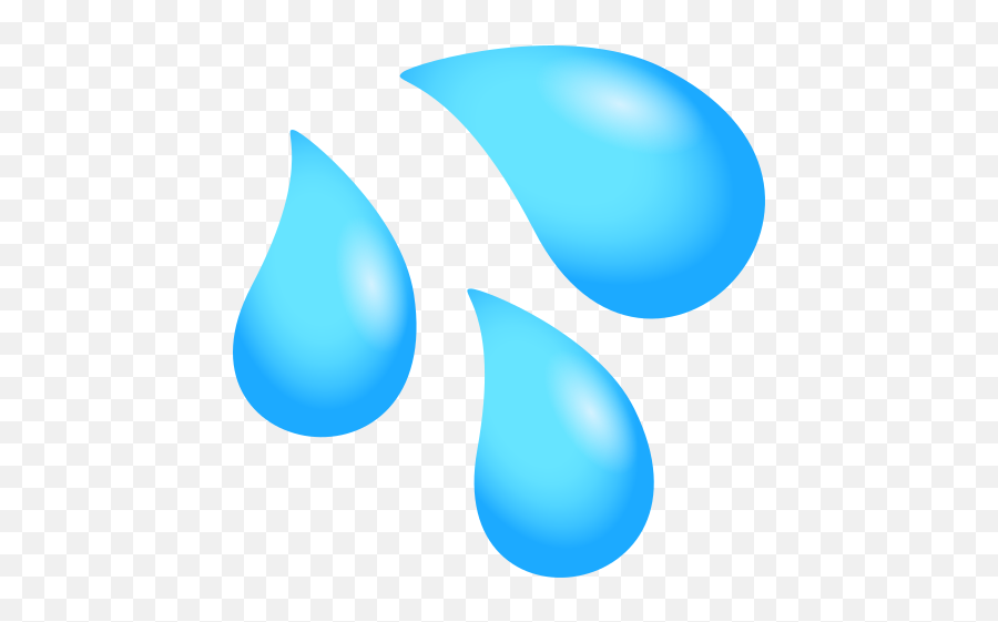 Emoji Water Sweat Droplets To Copy Paste Emoji - Sweat Droplets,Cold Sweat Emoji