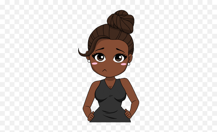 Happy African American Sticker - African American Bitmoji Black Girl Emoji,Black Girl Emoji