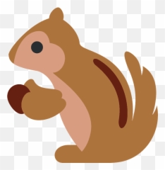Chipmunk Emoji Clipart - Esquilo Que Trava O Celular,Zebra Emoji