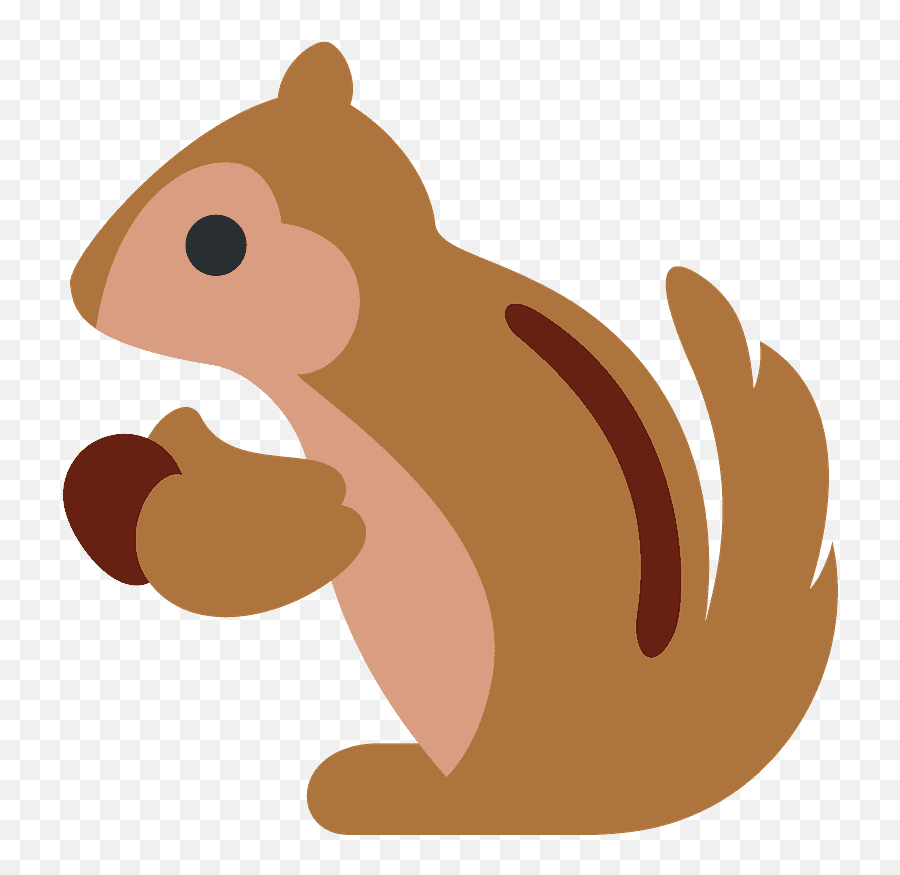 Chipmunk Emoji Clipart - Esquilo Que Trava O Celular,Zebra Emoji