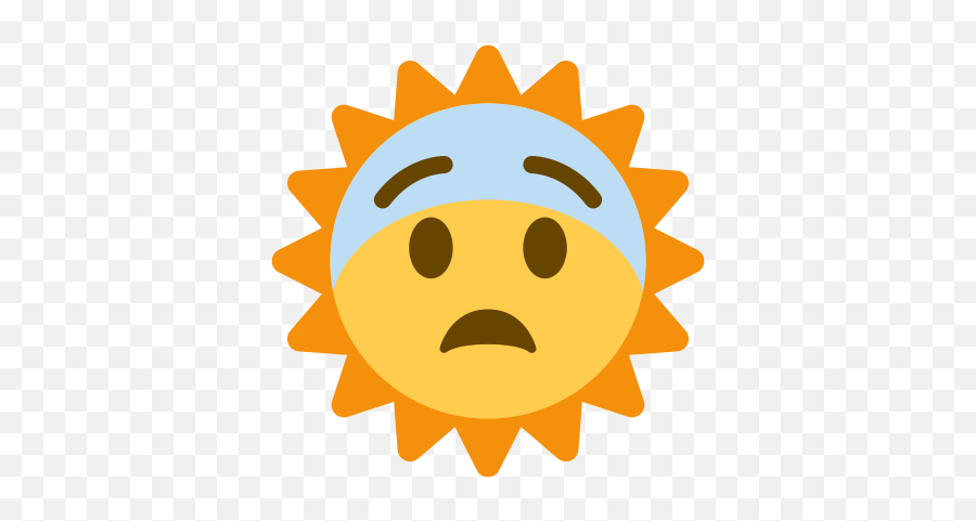 Label Glow In The Dark Emoji,Sun Face Emoji