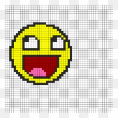 Perler Bead Pattern - Coin Pixel Art Emoji,Mega Emoji