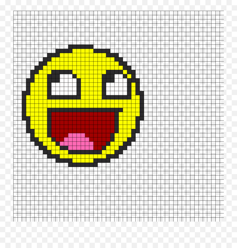 Perler Bead Pattern - Coin Pixel Art Emoji,Mega Emoji