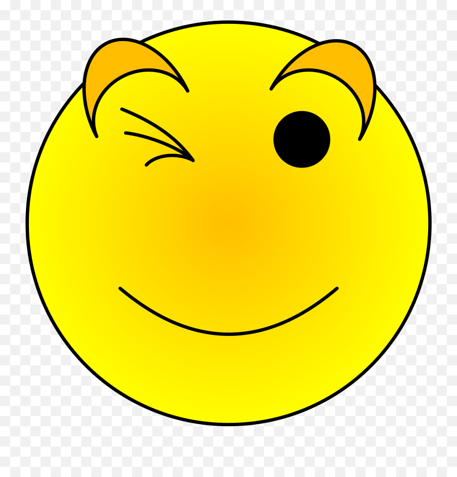 Wink Smiley Face Clip Art N3 Free Image - Smiley Sad Emoji,Wink Emoticon