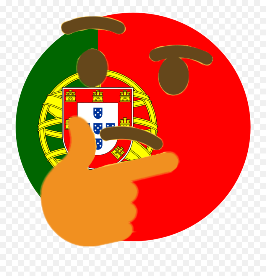 Thinking Emoji - Flag Of Portugal,Discord Emoji Skin Tone