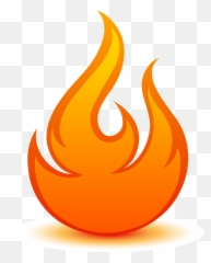 Llama Fuego Logo Transparent Png - Fire Vector Emoji