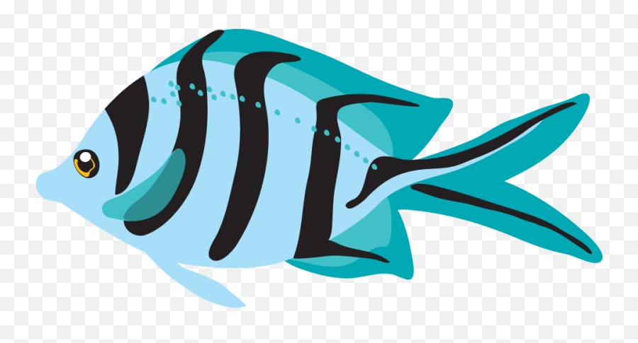 Blue Fish Clipart - Transparent Background Fish Clipart Png Emoji,Tropical Fish Emoji