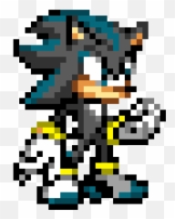 Shadow The Hedgehog - Pixel Emoji