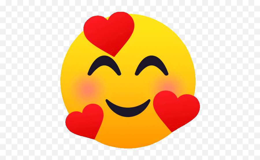 Smiling Face With Hearts People Gif - Smilingfacewithhearts People Joypixels Discover U0026 Share Gifs Emoji Carinha Com 3 Coracoes Significado,Heart Face Emoticon