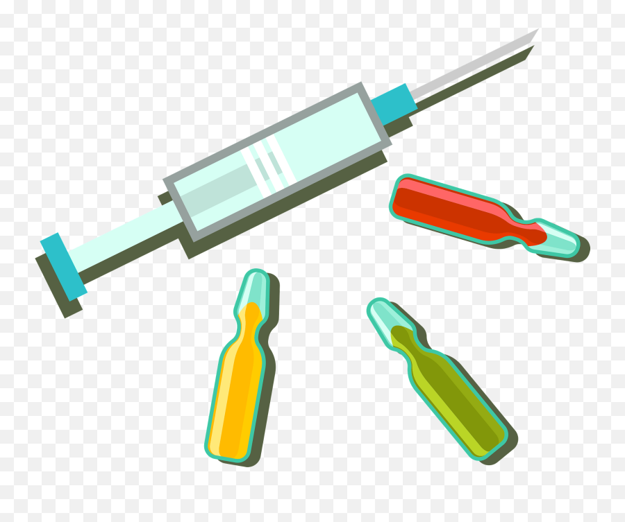 Syringe And Vials Clipart Free Download Transparent Png - Horizontal Emoji,Syringe Emoji
