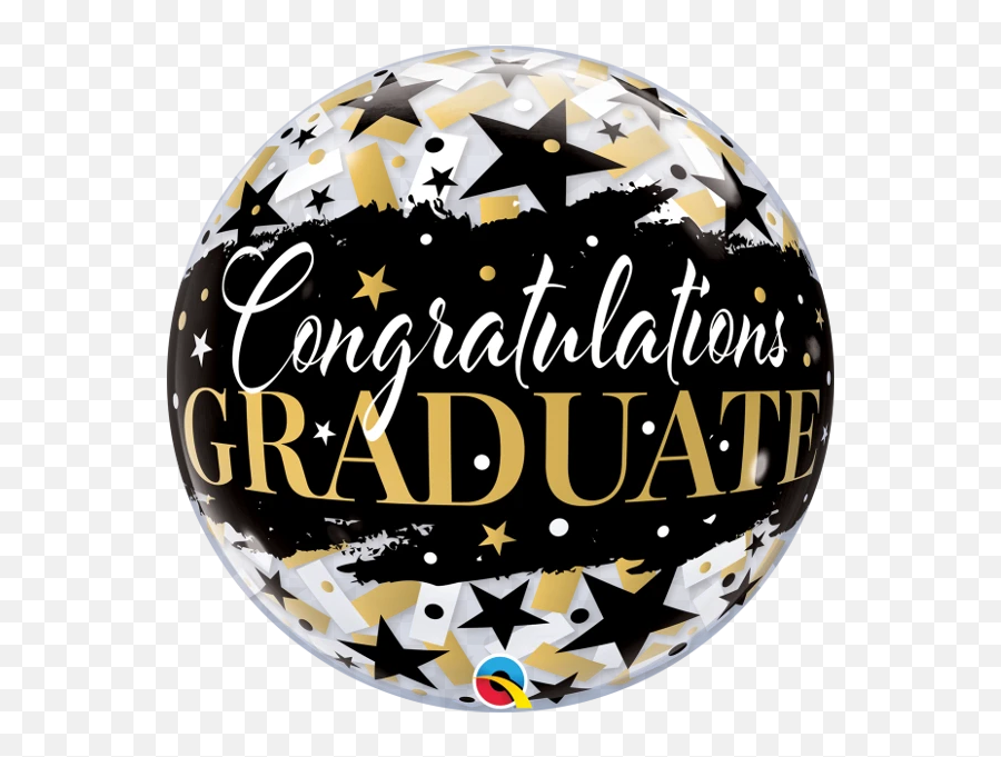 Graduation Congratulations Graduate Stars Bubbles Balloon - Artemide Emoji,Easter Island Emoji