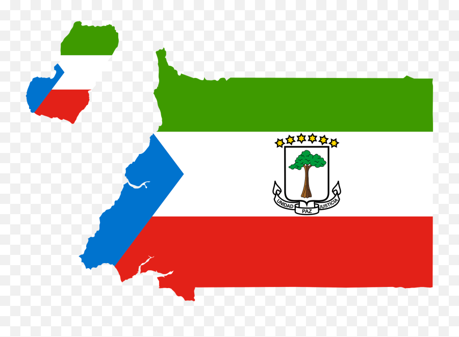 Equatorial Guinea Flag Map Clipart - Equatorial Guinea Map Vector Emoji,Austria Flag Emoji