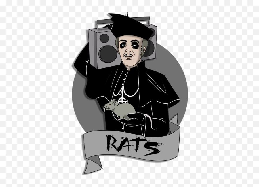 Download Cardinal Copia - Ghost Cardinal Copia Fanarts Png Square Academic Cap Emoji,Cardinal Emoji