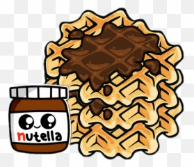 Waffle Waffles Nutella Chocolate - Junk Food Emoji,Nutella Emoji