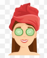 Face Cucumber Mask Illustration - Cucumber Mask Png Emoji,Tiki Head Emoji