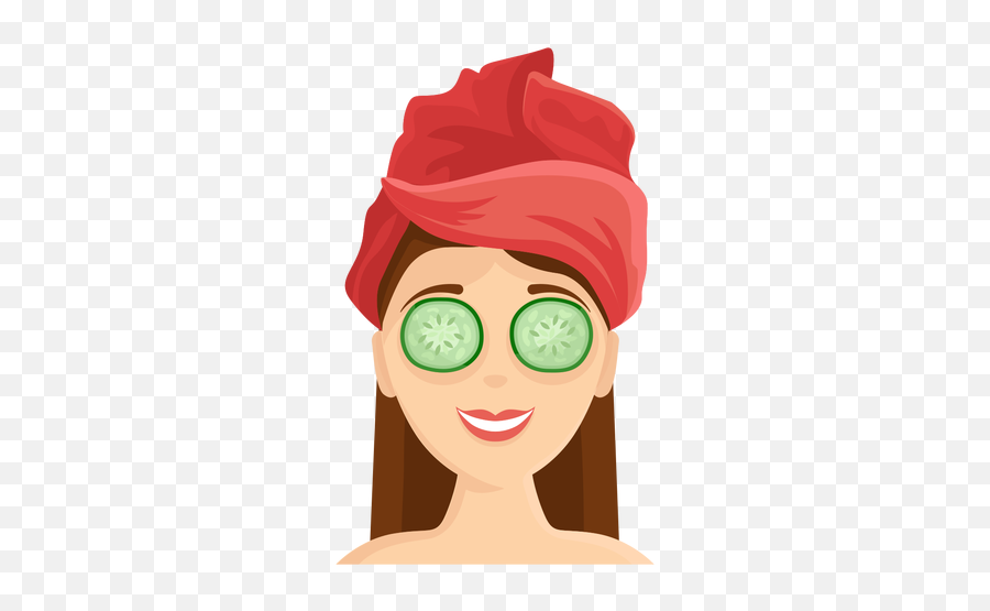 Face Cucumber Mask Illustration - Cucumber Mask Png Emoji,Tiki Head Emoji