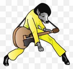 Elvis Presley Dog Guitar Mutt Rocker - Elvis Presley Emoji,Harley Davidson Emoji