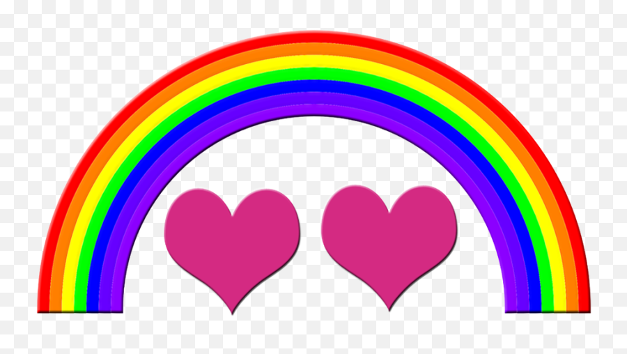 Rainbow Gay Homosexuality - Rainbow Cartoon Transparent Background Emoji,Gay Couple Emoji