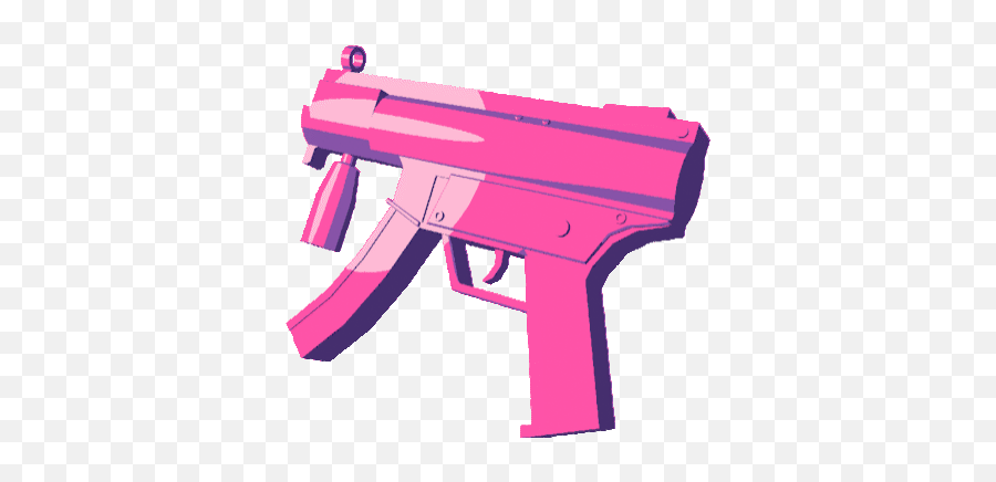 Pink Guns Stickers For Android Ios - Aesthetic Gun Png Emoji,Thinking Emoji With Gun