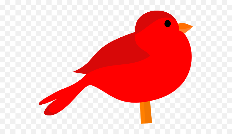 Free Clip Art Red Birds - Clip Art Red Bird Emoji,Bird Emoji