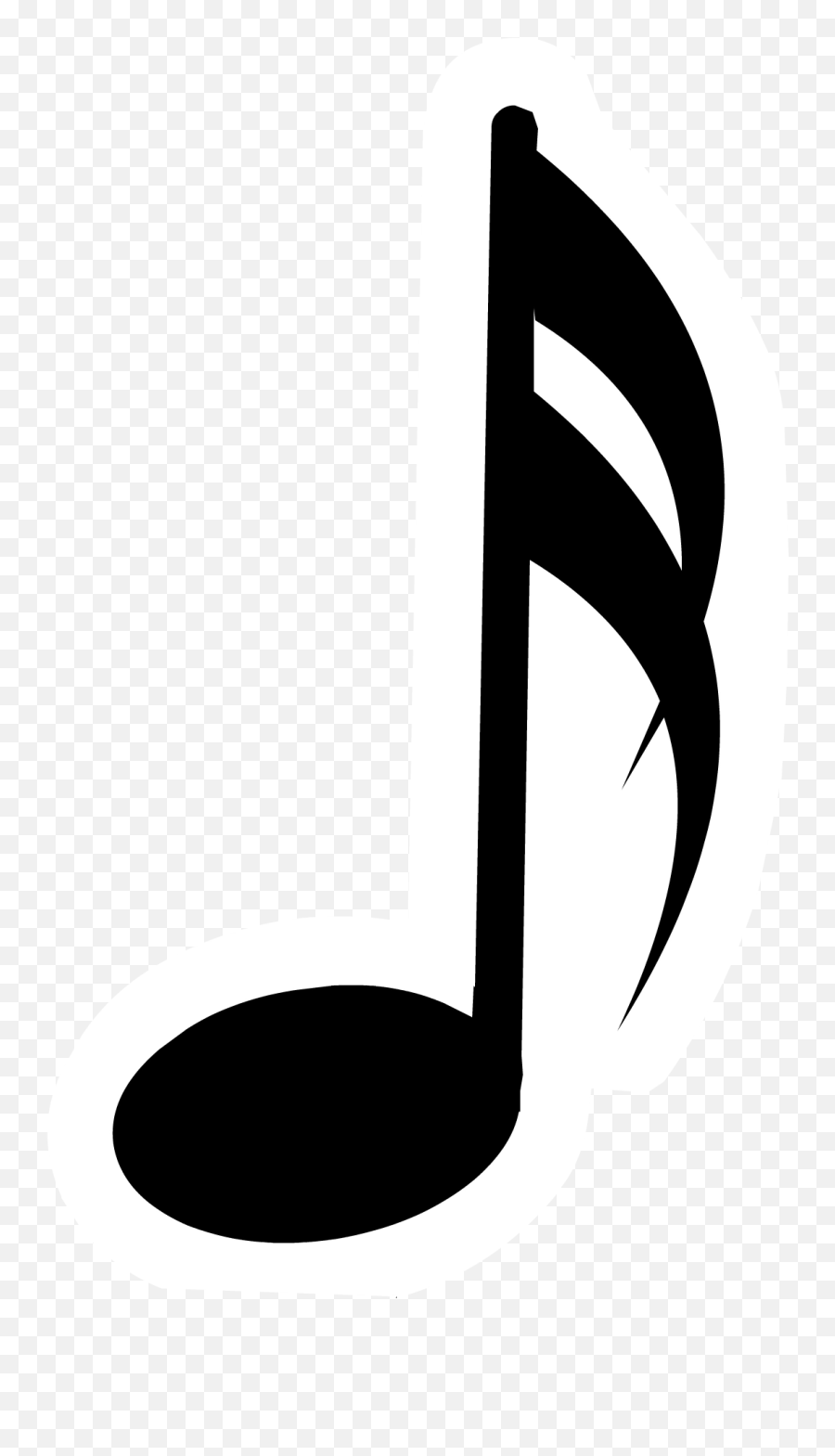 Music Note Pin - Single Music Notes Emoji,Musical Note Emojis