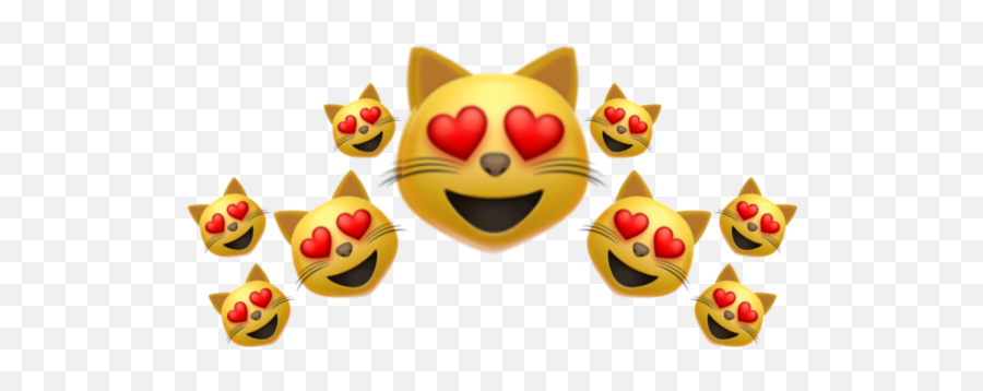 Emoji Crown Corona Emojiface Cat Cats - Cat Yawns,Cat Love Emoji