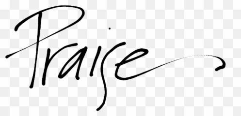 Praise - Transparent Jesus Word Png Emoji