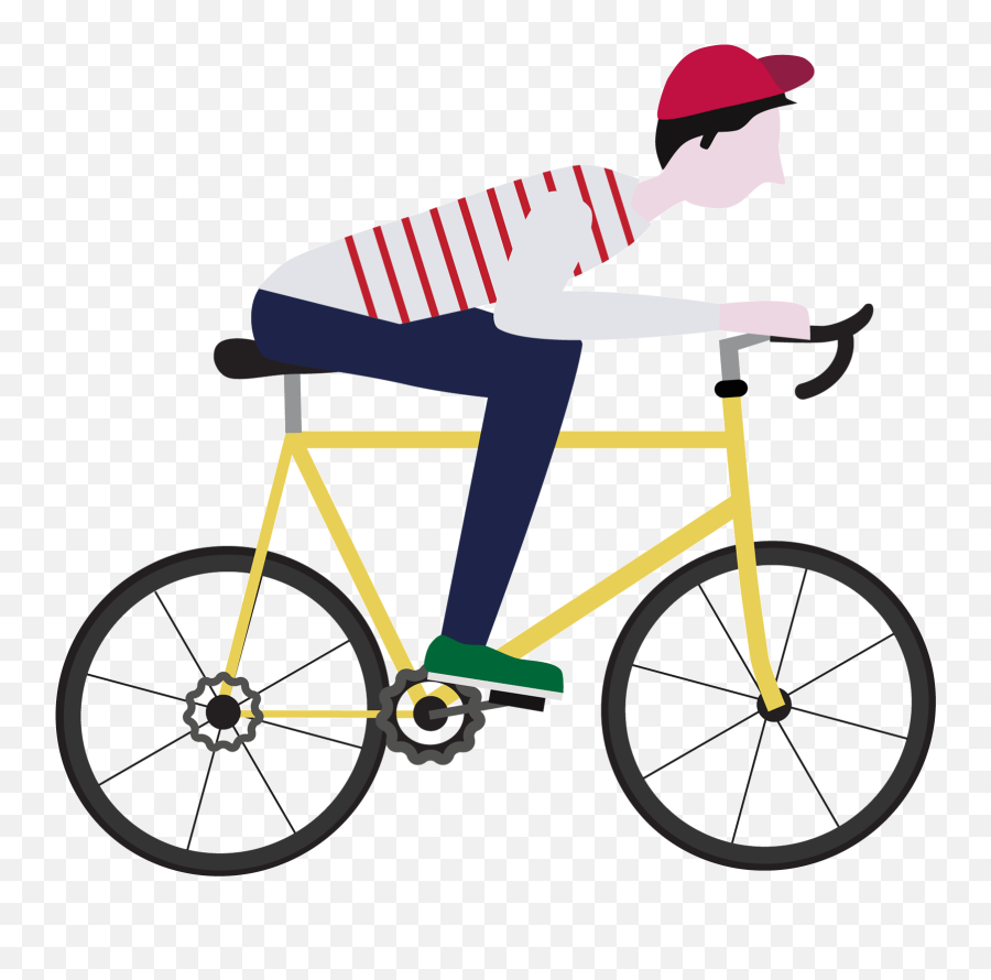 Clipart Freeuse Bike Transparent Animated - Riding A Bike Gif Transparent Emoji,Bicycle Emoji