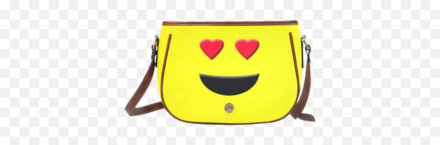 Emoticon Heart Smiley Saddle - Wristlet Emoji,Emoji Purses