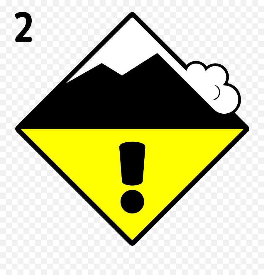 Avalanche Moderate Danger Level - Moderate Avalanche Danger Emoji,Level 53 Emoji