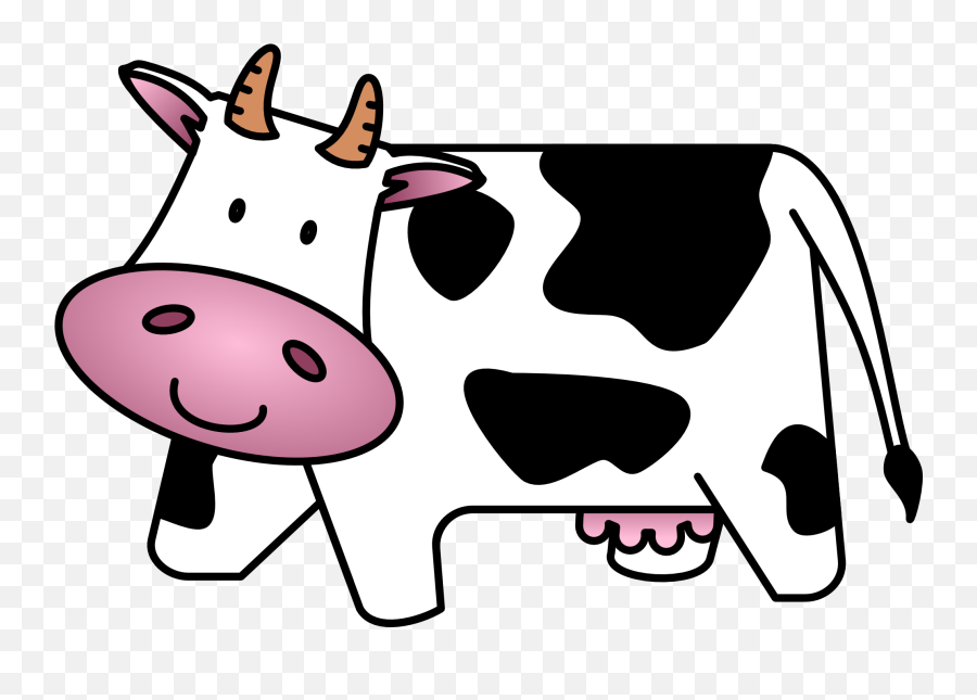 Cow Clip Art Free Cartoon - Clip Art Cartoon Cow Emoji,Cow Man Emoji