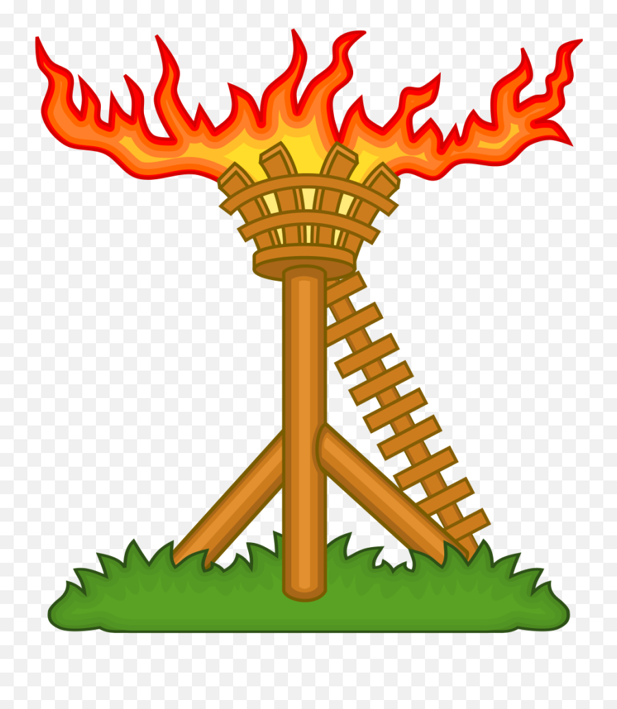 Fire Beacon Badge Of Henry V - Fire Signal As A Means Of Communication Emoji,Fire Clock Emoji