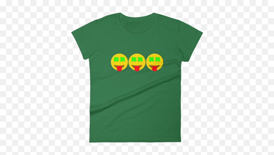 Short Sleeve Shirt Women - Active Shirt Emoji,Shamrock Emoji